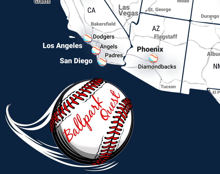 Baseball stadium map