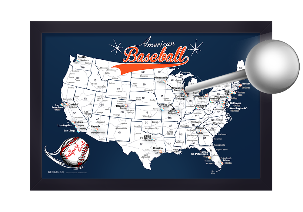 Baseball stadium map