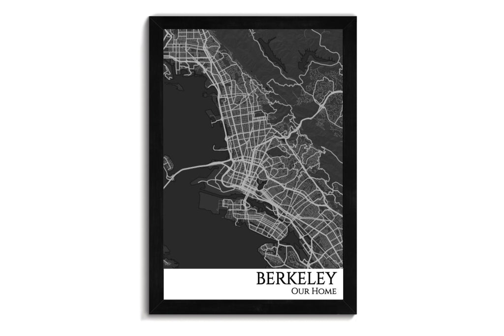 berkeley city map art