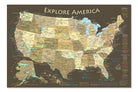 usa map with national parks