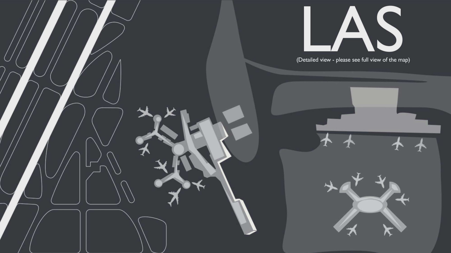 Map of Las Vegas McCarran Airport (LAS): Orientation and Maps for LAS Las  Vegas Airport