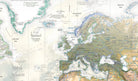 European coastlines on a map