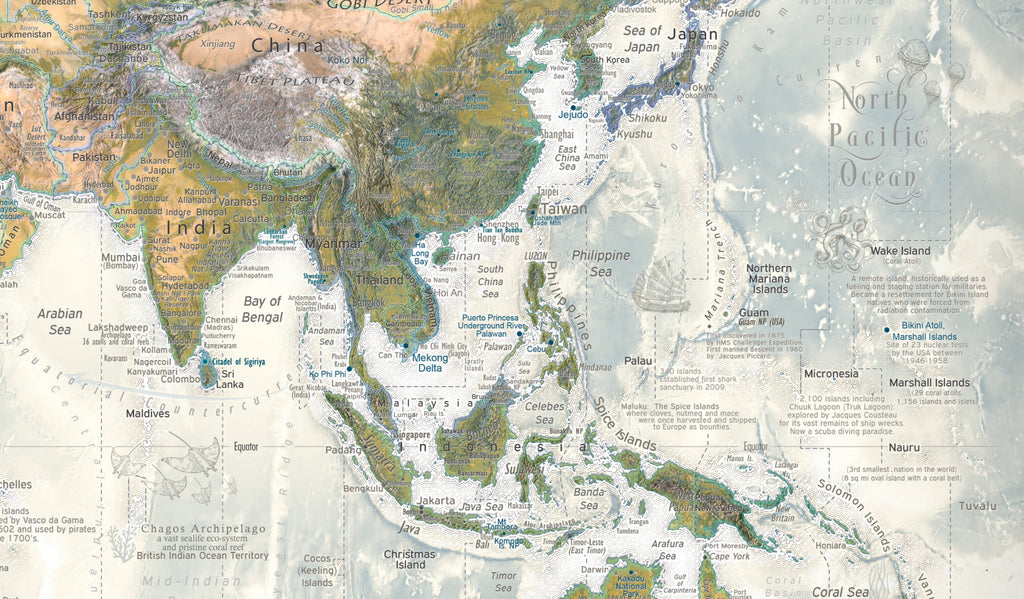 detailed Indonesia region for a pinnable map