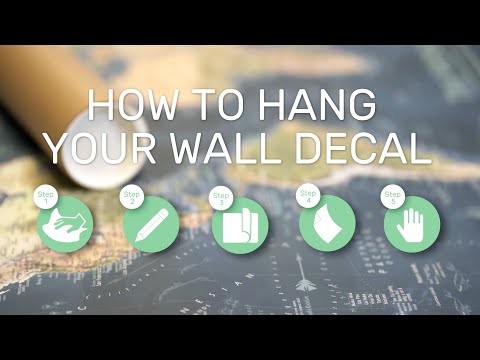 how to hang wall decals