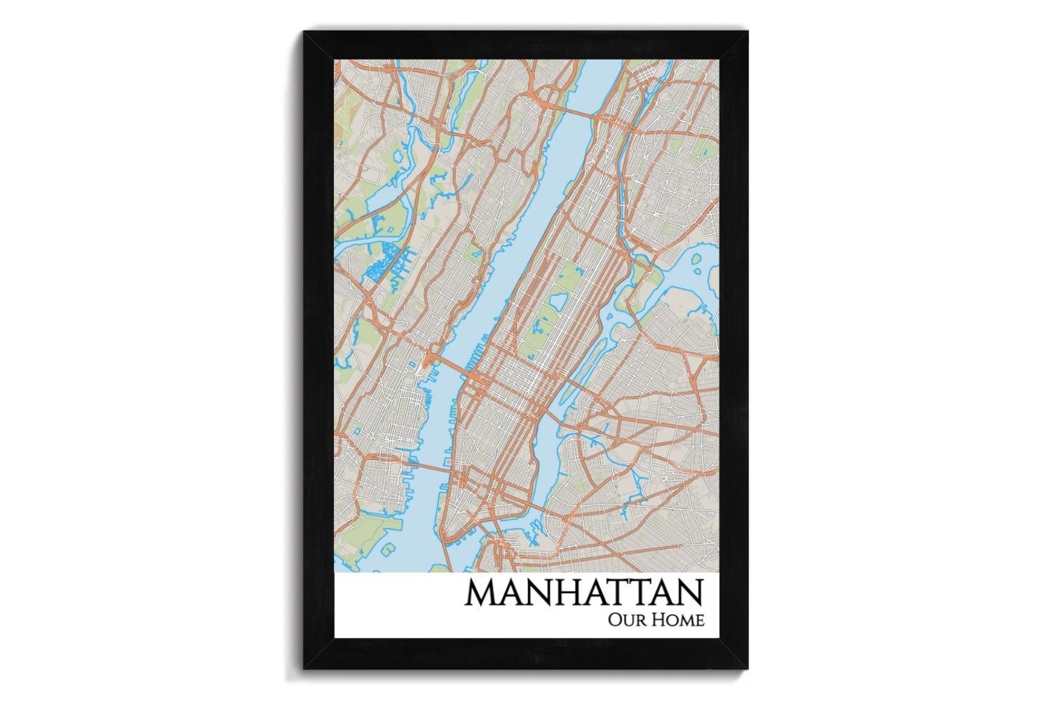 manhattan street map 