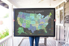 Giant map of national parks