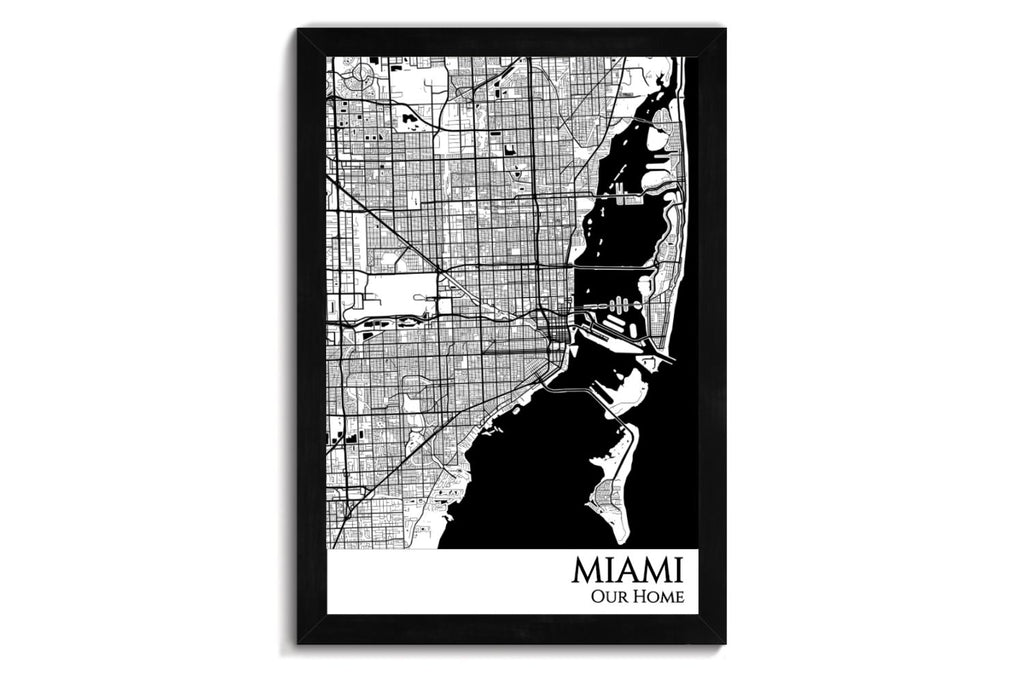 miami on a map