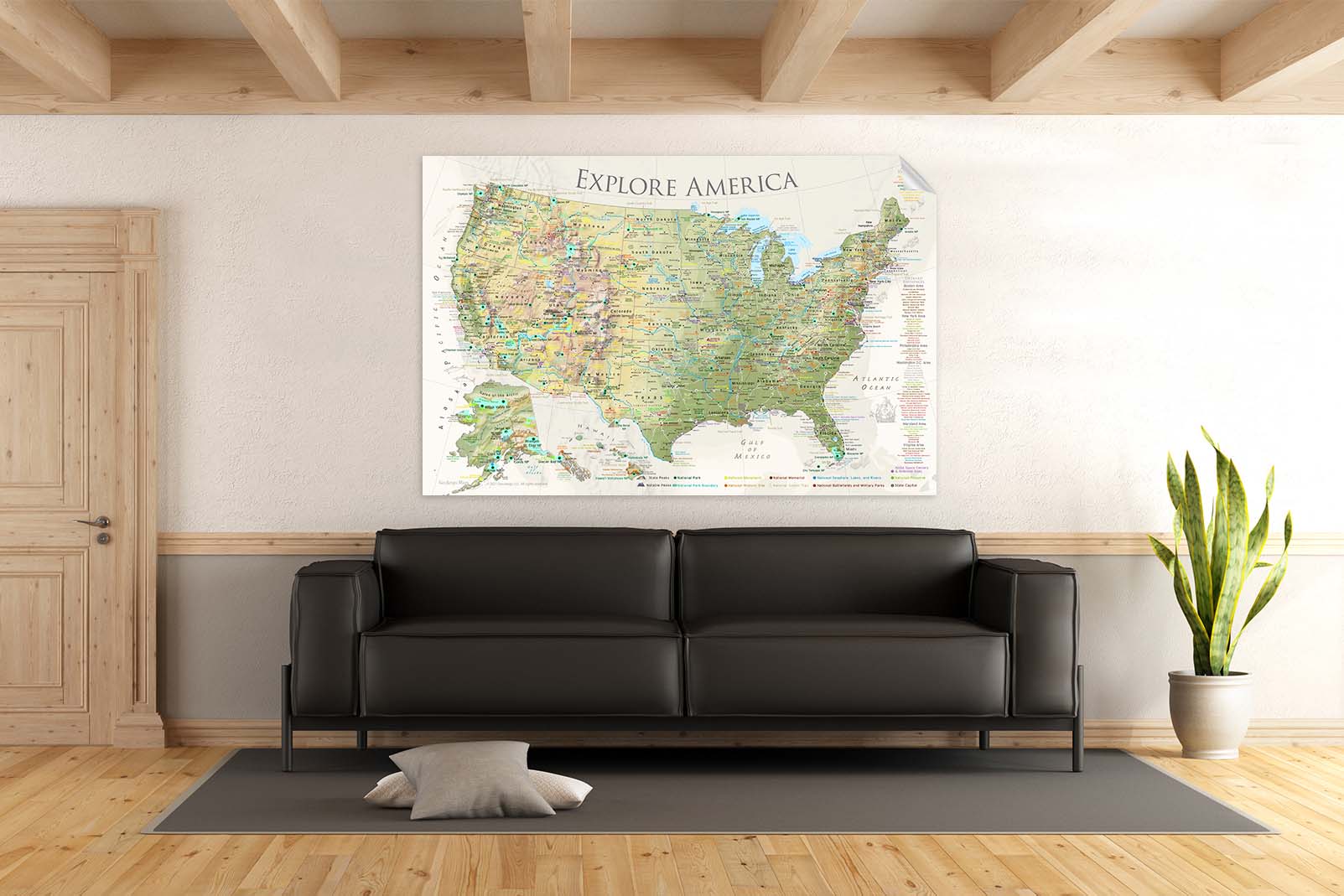 push pin map usa