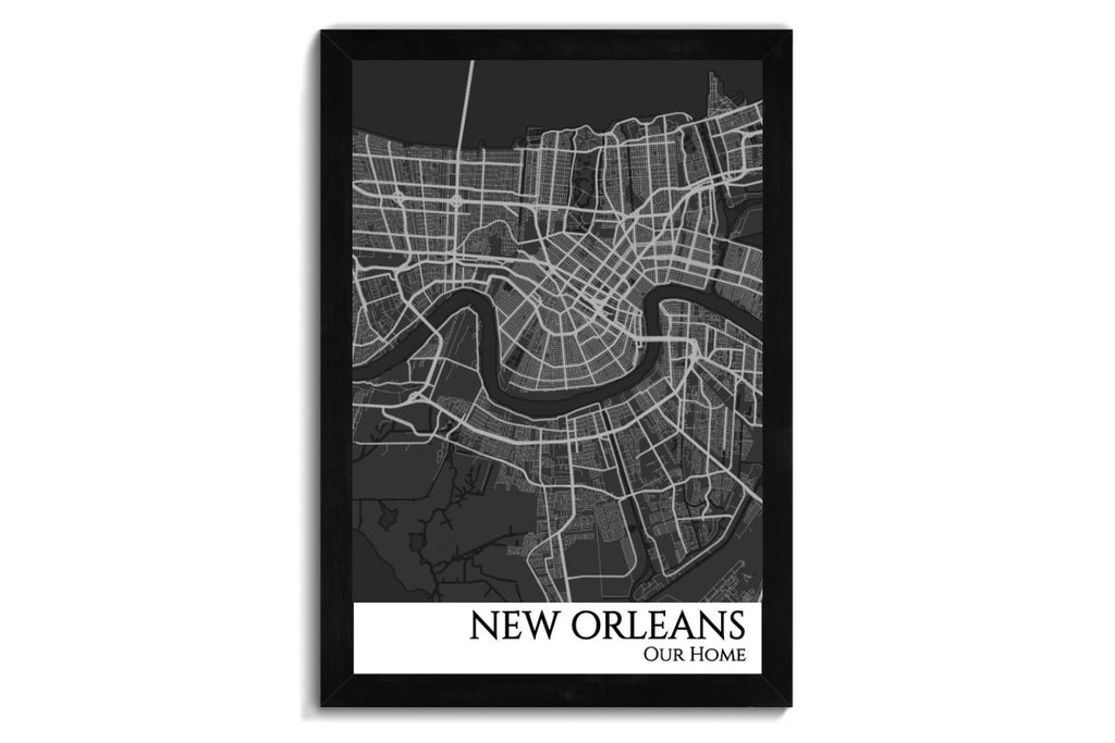 New Orleans Louisiana map