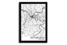 Map of Pittsburgh 