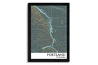 custom city map of portland