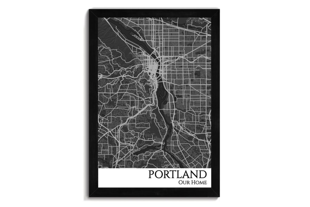 Portland Oregon Map