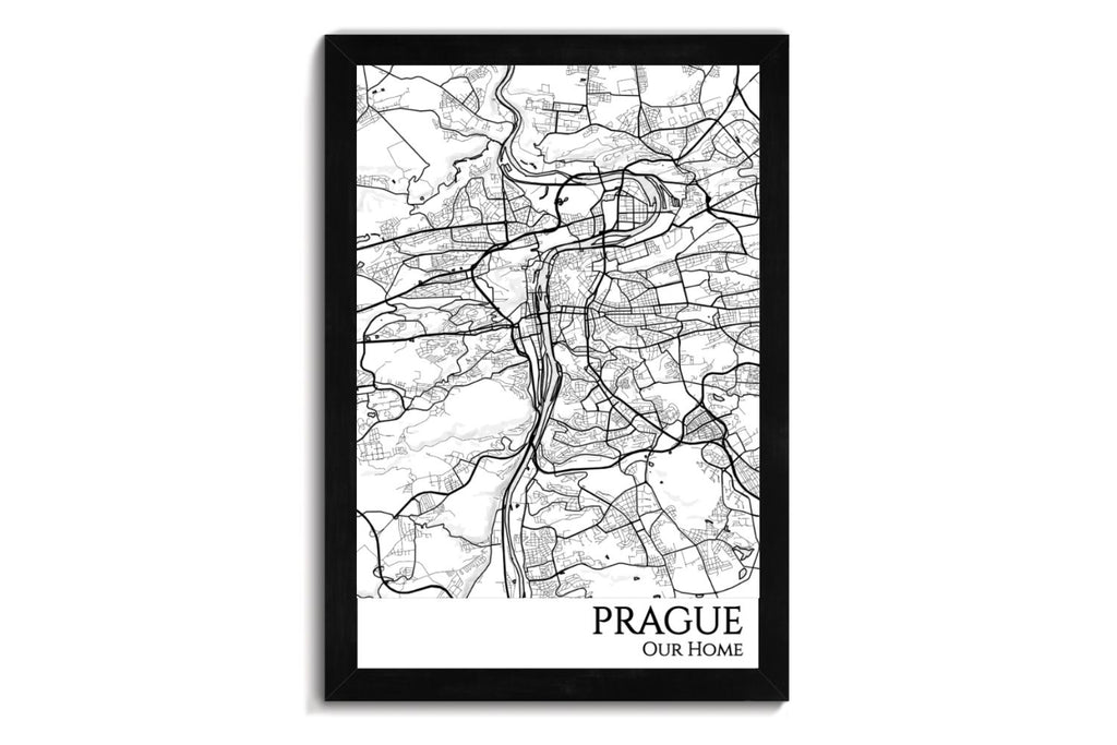 prague map europe