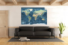 world map self adhesive