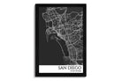 san diego city map art