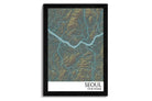 custom city map of seoul