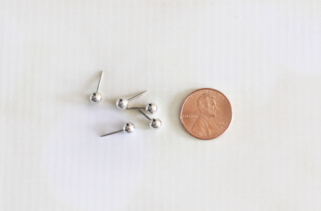 Map Pin Silver Silver Map Pins - Silver Push Pins – GeoJango Maps