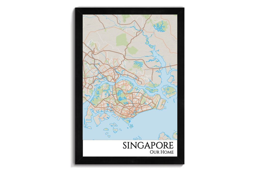 map of singapore