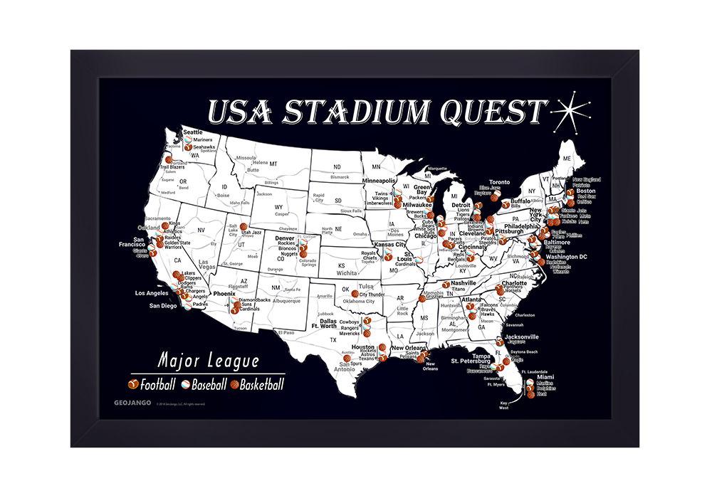 map for sports fans
