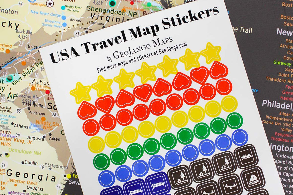 stickers for usa map