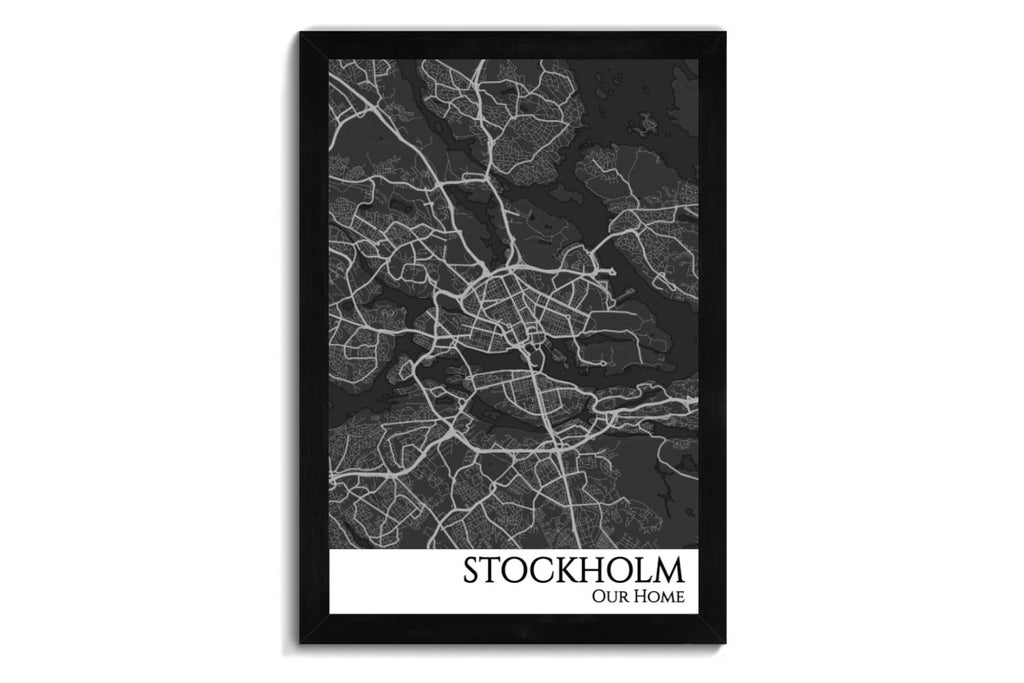 stockholm city map art