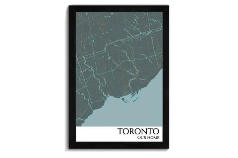 Toronto Canada City Push Pin Map – GeoJango Maps