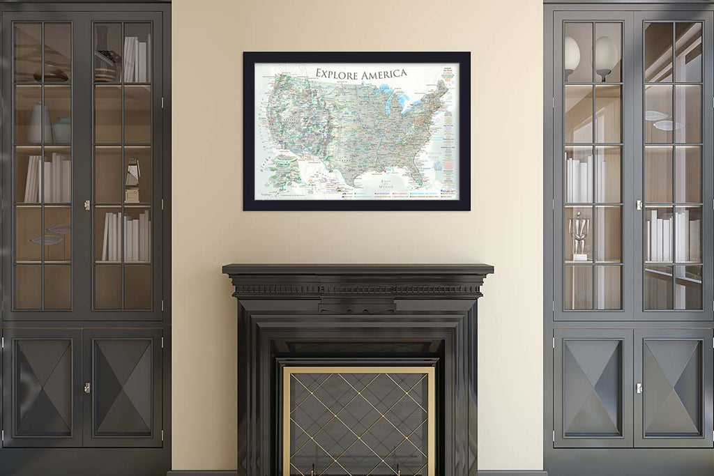united states wall map