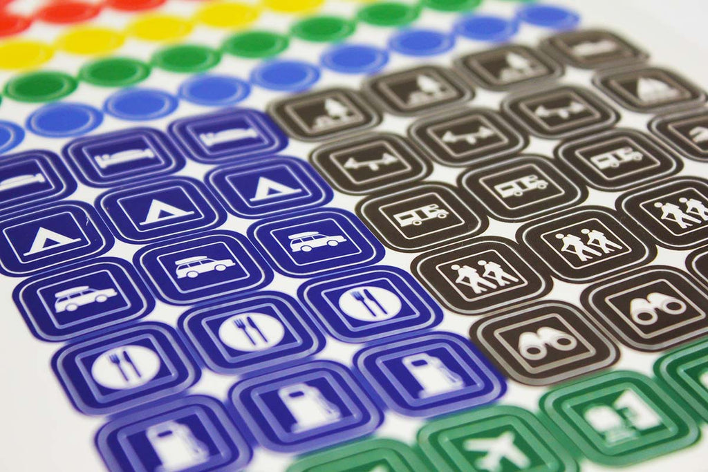 USA Travel Map Stickers for maps – GeoJango Maps