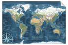 world wall map laminated