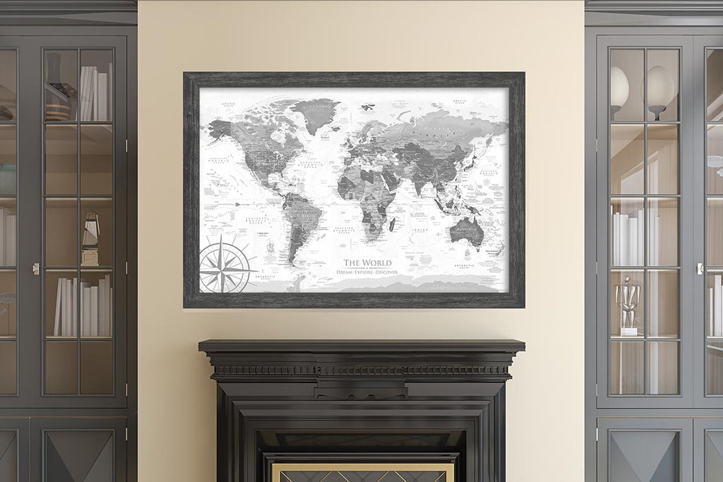 world map home decor